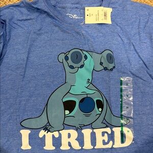 Disney Blue Stitch T-Shirt new (LILO and Stitch)